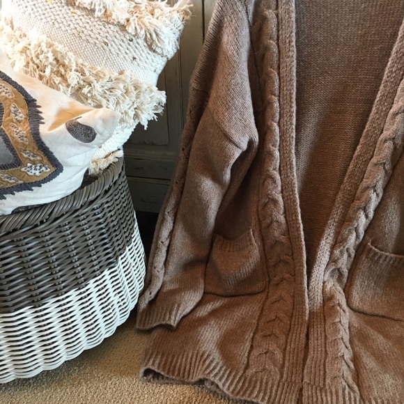 Last One! Flash Sale!  Cable Knit Cardigan Sweater - Picture 4 of 6